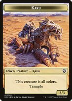Matte Finish Dominaria United Commander Tokens Kavu ( #12 )