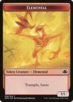 Matte Finish Dominaria Remastered Tokens Elemental ( #6 )