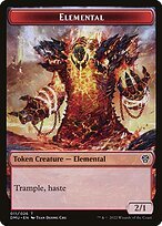 Matte Finish Dominaria United Tokens Elemental ( #11 )