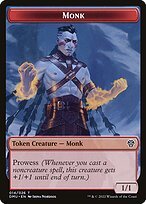 Matte Finish Dominaria United Tokens Monk ( #14 )