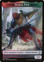 Matte Finish Dominaria United Tokens Stangg Twin ( #21 )
