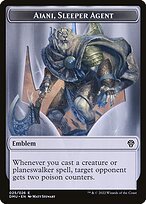 Matte Finish Dominaria United Tokens Ajani, Sleeper Agent Emblem ( #25 )