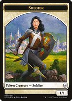 Glossy Finish Dominaria Tokens Soldier ( #3 )