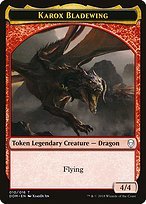Glossy Finish Dominaria Tokens Karox Bladewing ( #10 )