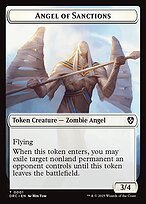 Glossy Finish Aetherdrift Commander Tokens Angel of Sanctions ( #1 )