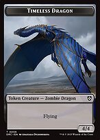 Glossy Finish Aetherdrift Commander Tokens Timeless Dragon ( #6 )