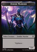 Glossy Finish Aetherdrift Commander Tokens Zombie Warrior ( #9 )