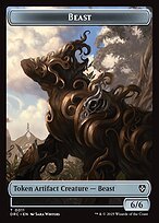 Glossy Finish Aetherdrift Commander Tokens Beast ( #11 )
