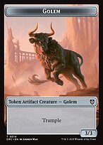 Glossy Finish Aetherdrift Commander Tokens Golem ( #14 )