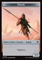 Glossy Finish Aetherdrift Commander Tokens Golem ( #15 )