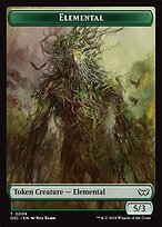 Glossy Finish Duskmourn Commander Tokens Elemental ( #9 )
