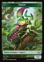 Glossy Finish Duskmourn Commander Tokens Insect ( #10 )