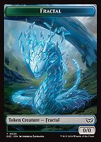 Glossy Finish Duskmourn Commander Tokens Fractal ( #20 )