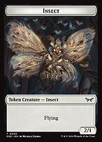 Glossy Finish Duskmourn: House of Horror Tokens Insect ( #5 )