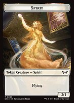 Glossy Finish Duskmourn: House of Horror Tokens Spirit ( #6 )