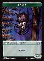Glossy Finish Duskmourn: House of Horror Tokens Spider ( #12 )