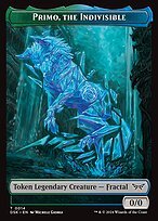Glossy Finish Duskmourn: House of Horror Tokens Primo, the Indivisible ( #14 )