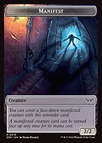 Glossy Finish Duskmourn: House of Horror Tokens Manifest ( #18 )