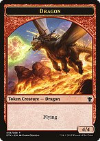 Matte Finish Dragons of Tarkir Tokens Dragon ( #5 )