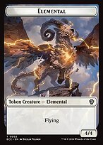 Glossy Finish Lorwyn Eclipsed Commander Tokens Elemental ( #2 )
