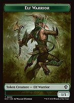 Glossy Finish Lorwyn Eclipsed Commander Tokens Elf Warrior ( #4 )