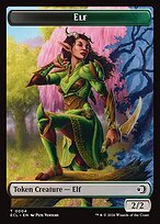Glossy Finish Lorwyn Eclipsed Tokens Elf ( #4 )