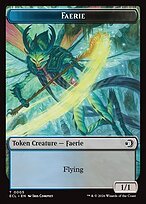 Glossy Finish Lorwyn Eclipsed Tokens Faerie ( #5 )