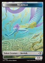 Glossy Finish Lorwyn Eclipsed Tokens Merfolk ( #8 )