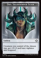 Glossy Finish Lorwyn Eclipsed Tokens Oko, Shadowmoor Scion Emblem ( #12 )