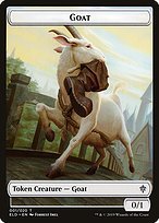 Matte Finish Throne of Eldraine Tokens Goat ( #1 )