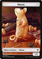 Matte Finish Throne of Eldraine Tokens Mouse ( #4 )