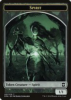 Matte Finish Eternal Masters Tokens Spirit ( #1 )