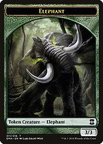 Matte Finish Eternal Masters Tokens Elephant ( #11 )