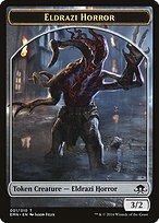Glossy Finish Eldritch Moon Tokens Eldrazi Horror ( #1 )