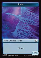 Glossy Finish Edge of Eternities Commander Tokens Bird ( #3 )