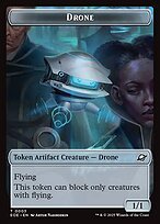 Matte Finish Edge of Eternities Tokens Drone ( #3 )