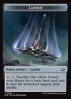Matte Finish Edge of Eternities Tokens Lander ( #4 )
