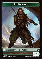 Glossy Finish Foundations Tokens Elf Warrior ( #19 )