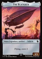 Matte Finish Final Fantasy Commander Tokens The Blackjack ( #8 )