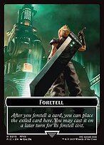 Matte Finish Final Fantasy Commander Tokens Foretell ( #10 )