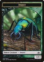 Glossy Finish Guilds of Ravnica Tokens Insect ( #5 )