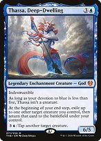 Matte Finish Theros Beyond Death Thassa, Deep-Dwelling ( #71 )
