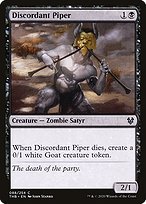 Matte Finish Theros Beyond Death Discordant Piper ( #88 )