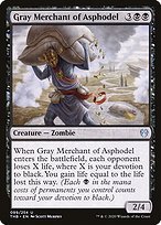 Matte Finish Theros Beyond Death Gray Merchant of Asphodel ( #99 )