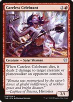 Matte Finish Theros Beyond Death Careless Celebrant ( #129 )