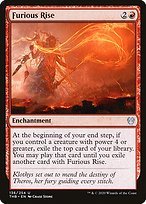 Matte Finish Theros Beyond Death Furious Rise ( #136 )