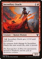 Matte Finish Theros Beyond Death Incendiary Oracle ( #140 )