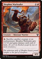 Matte Finish Theros Beyond Death Skophos Warleader ( #154 )