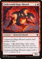 Matte Finish Theros Beyond Death Underworld Rage-Hound ( #163 )