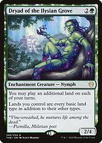 Matte Finish Theros Beyond Death Dryad of the Ilysian Grove ( #169 )